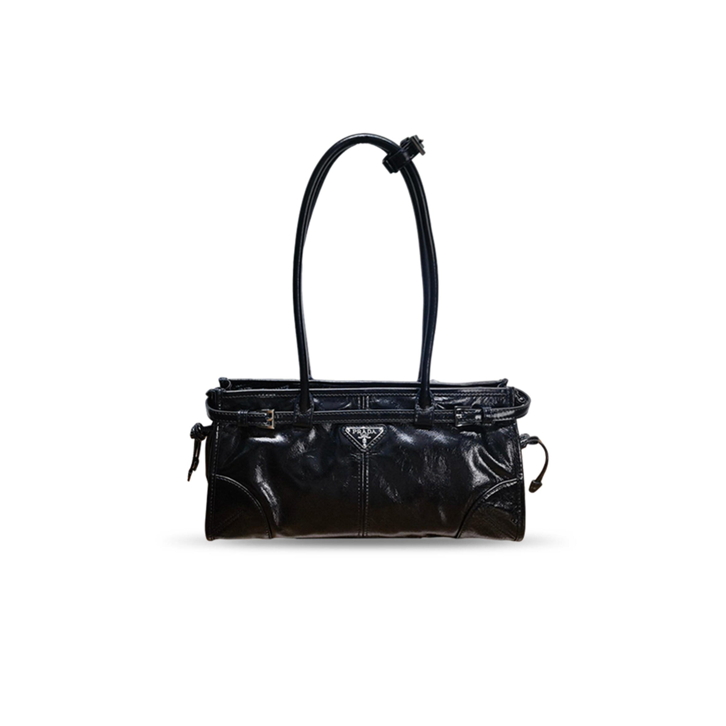 PRADA BONNIE MEDIUM LEATHER HANDBAG 1BA426 (32*15*12cm)